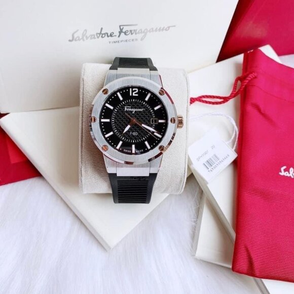 Ferragamo Mens F-80 44mm Strap Fashion Watch - Picture 6 of 11